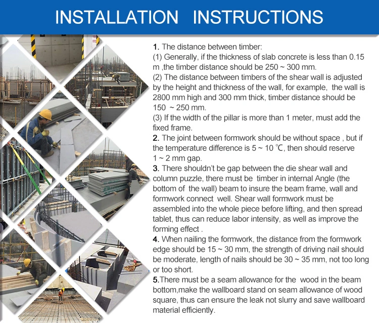 Plastic Formwork Waterproof Good Quality Euro Form to Russia Market