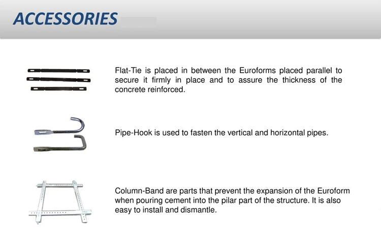 Wall Formwork System Concrete Steel-Ply Wall Forms Steel Forming Euro Form