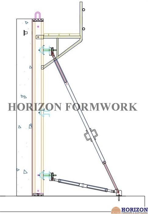 Crane-Dependent Climbing Bracket for Core Wall Formwork Concrete