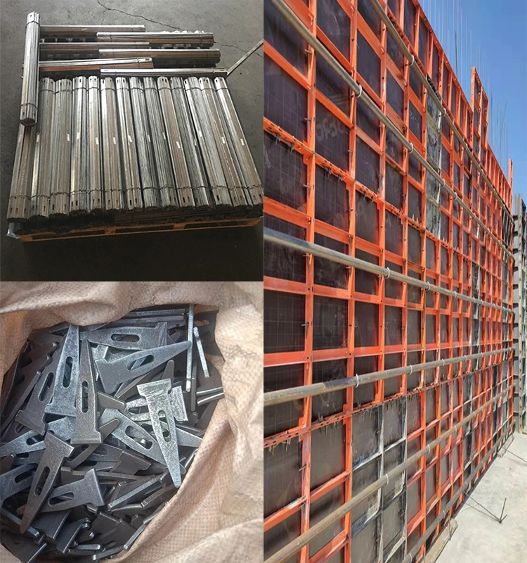 Concrete Wall Formwork Steel Plywood Formwork 45# Steel-Ply Euro Form